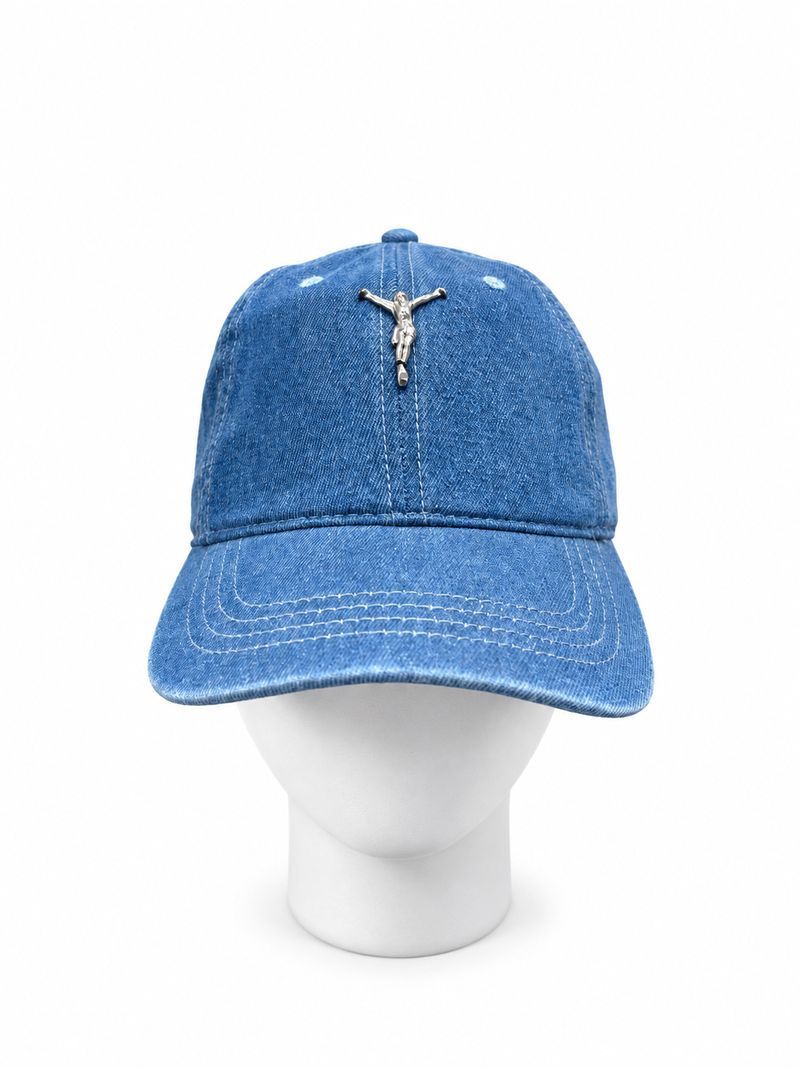 CRUCIFIX JEANS TRUCKER CAP