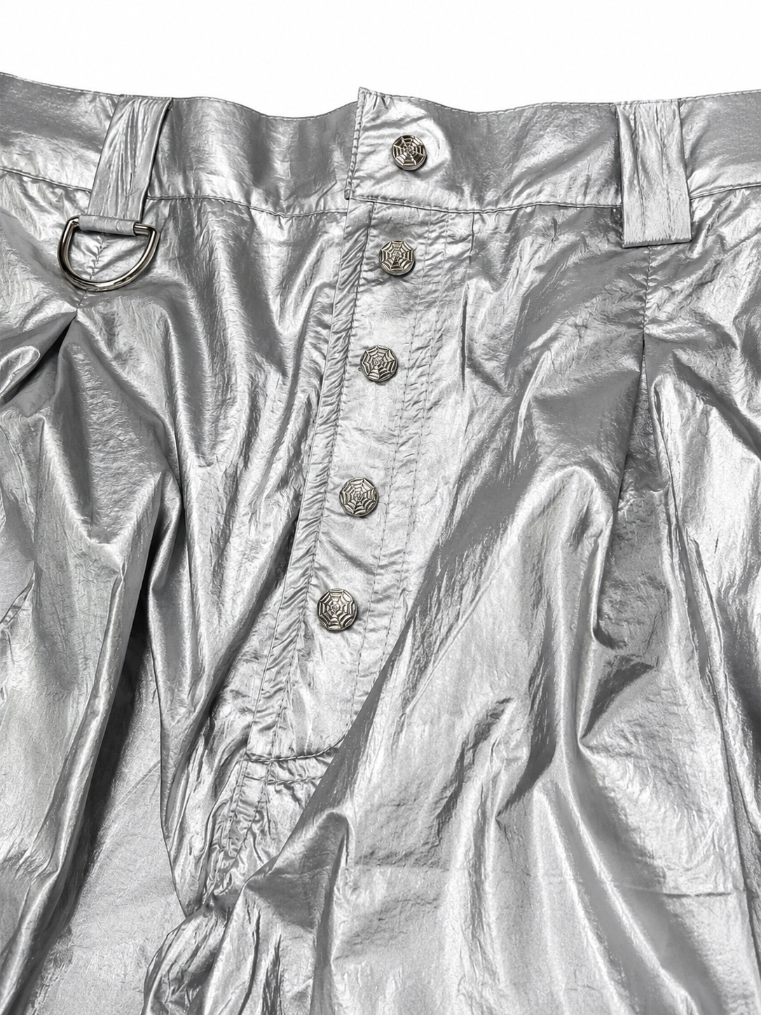 SILVER CARGO PANTS