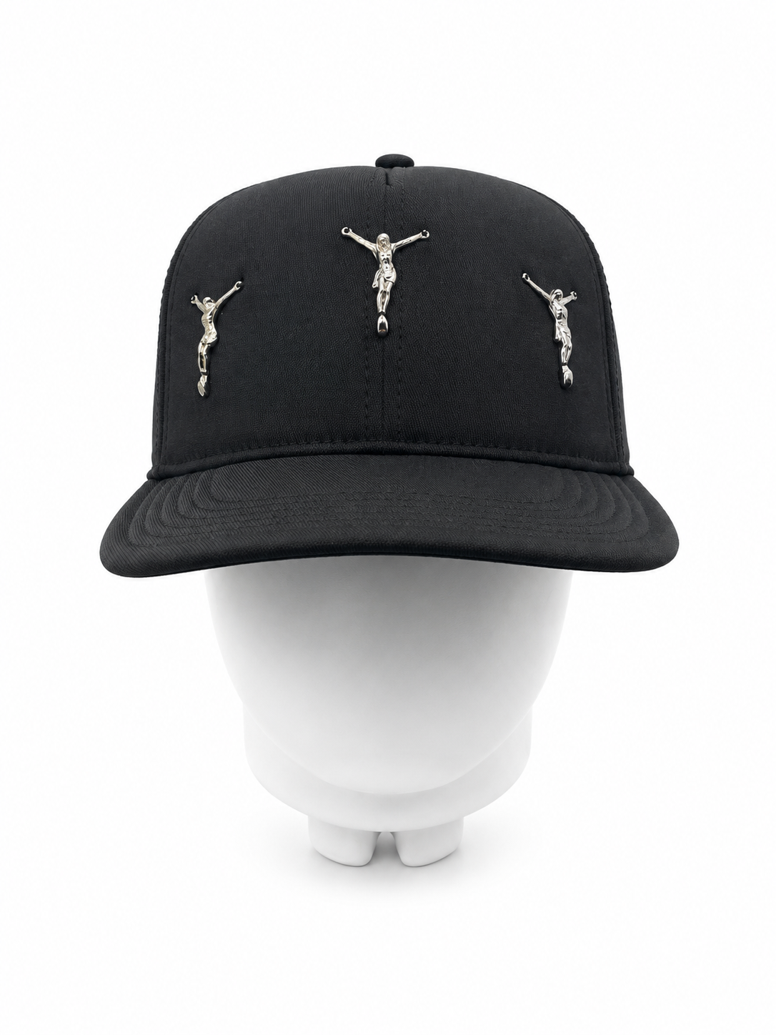 CRUCIFIX BLACK TRUCKER CAP