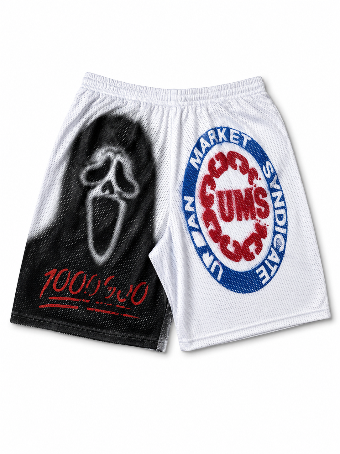 BASKETBALL WHITE SHORTS - UMS 458-LL x FEMZOR