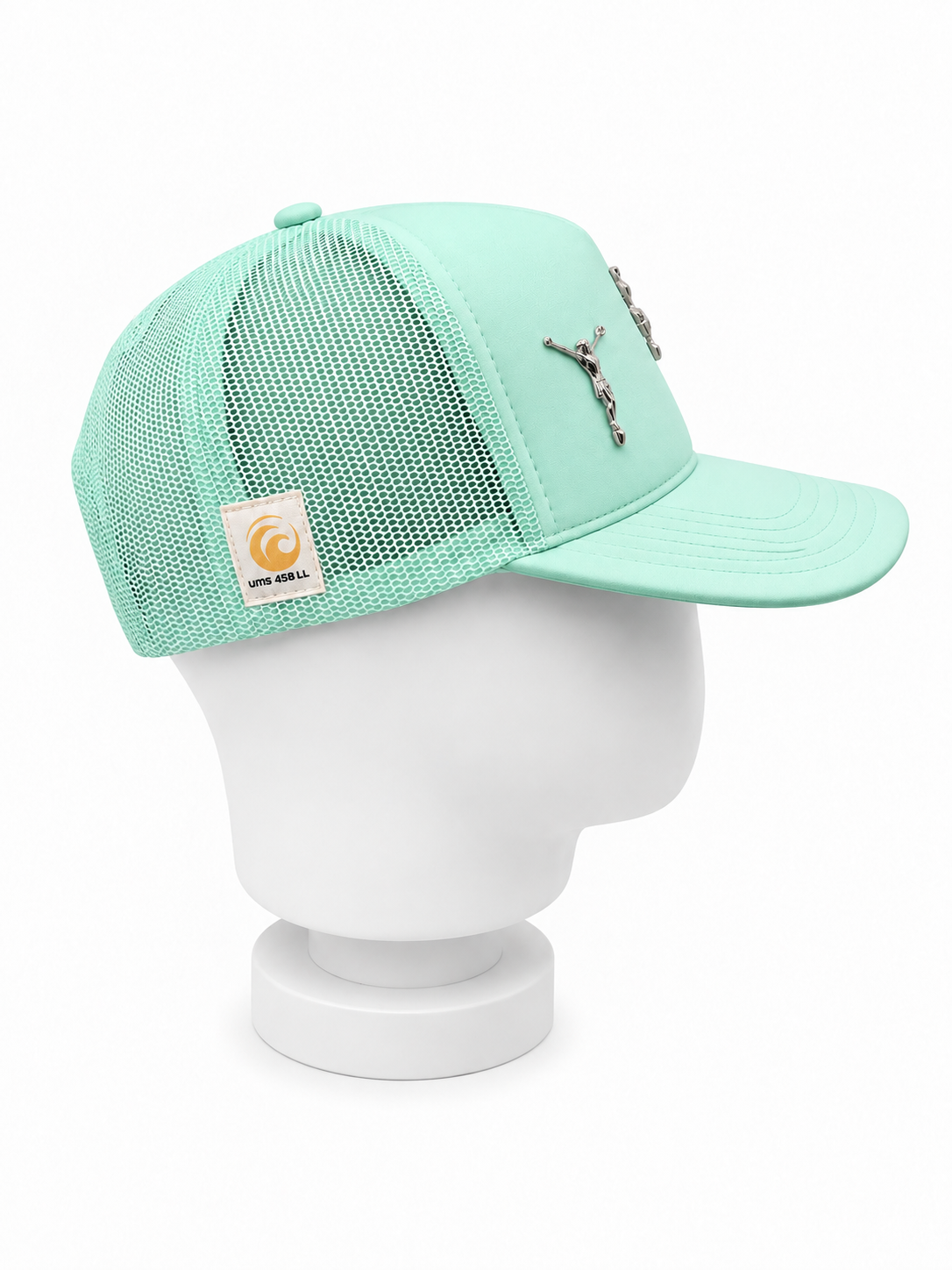 CRUCIFIX TIFFANY TRUCKER CAP