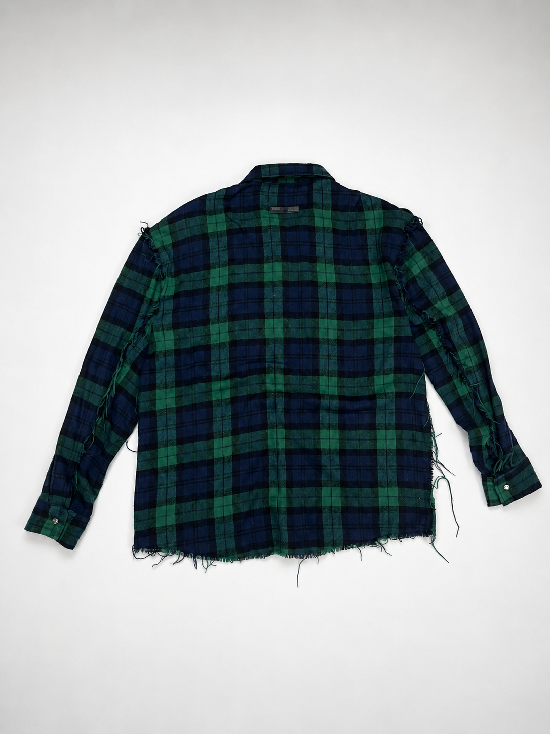 DISTRESSED GREEN FLANNEL