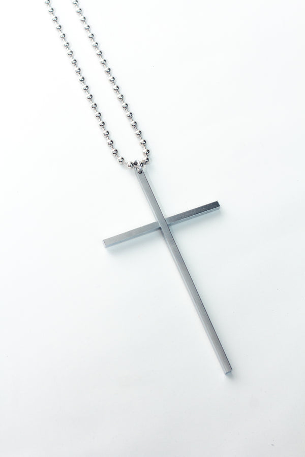 XXL METAL CROSS WITH BALL CHAIN