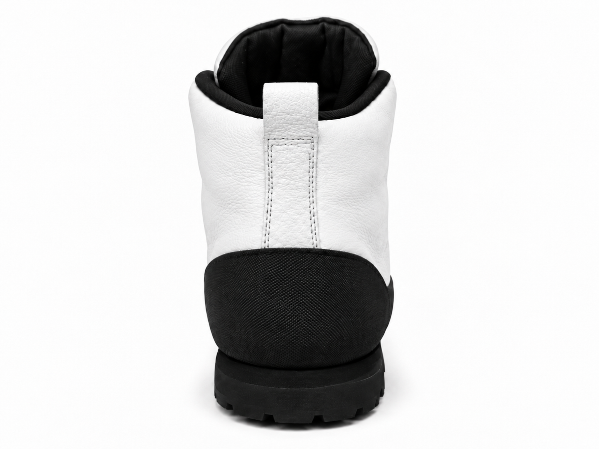 WHITE HIKING BOOTS