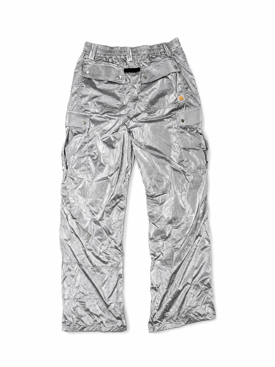 SILVER CARGO PANTS