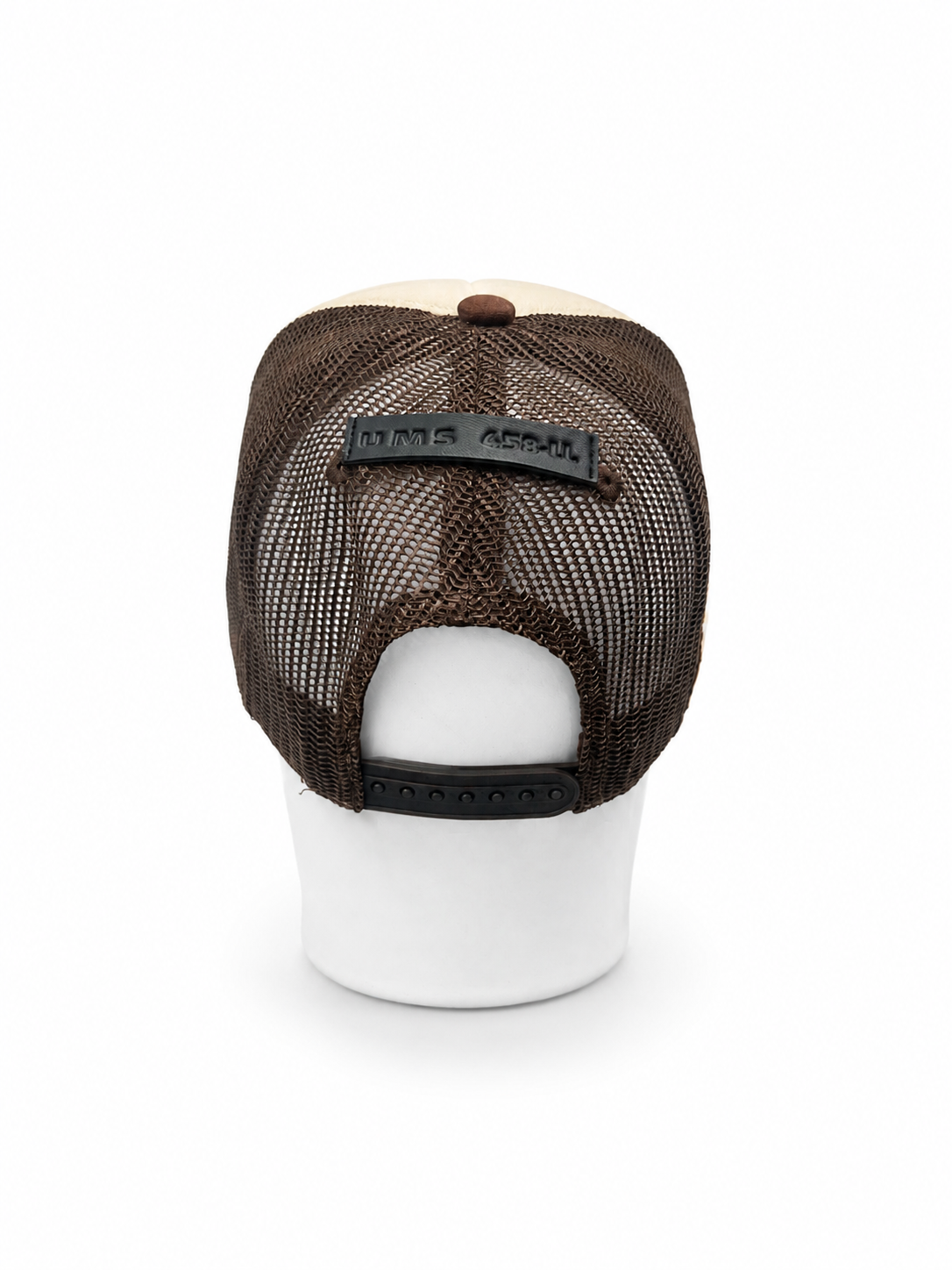 CRUCIFIX BROWN TRUCKER CAP