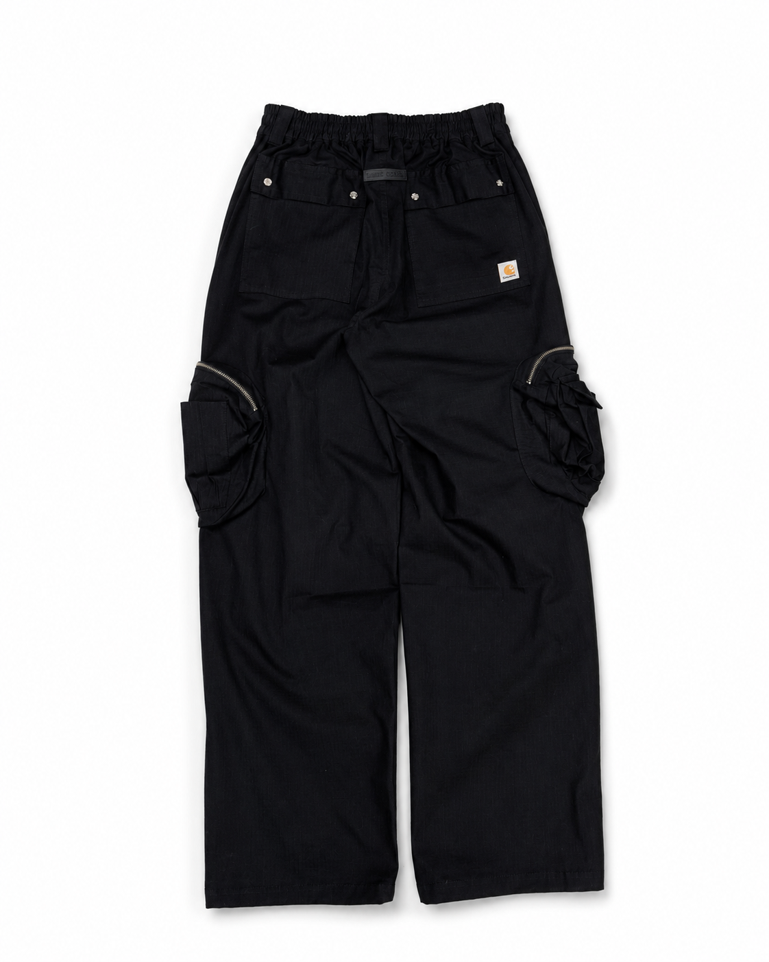 BLACK MULTI-POCKET CARGO PANTS
