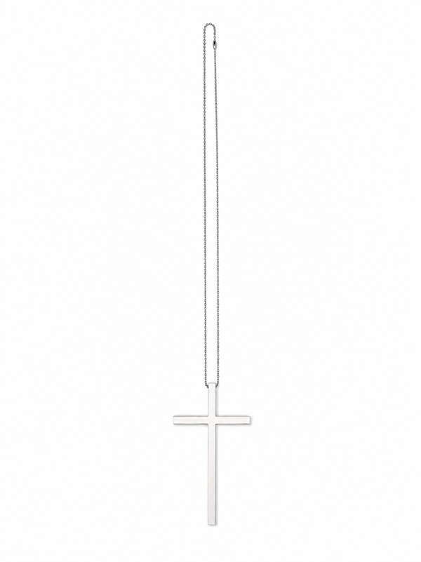 BIG WHITE CROSS CHAIN