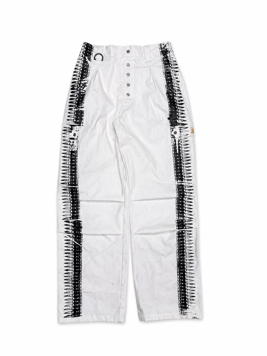 WHITE BULLETS RIPSTOP CARGO PANTS - UMS 458-LL X AMORTRASH
