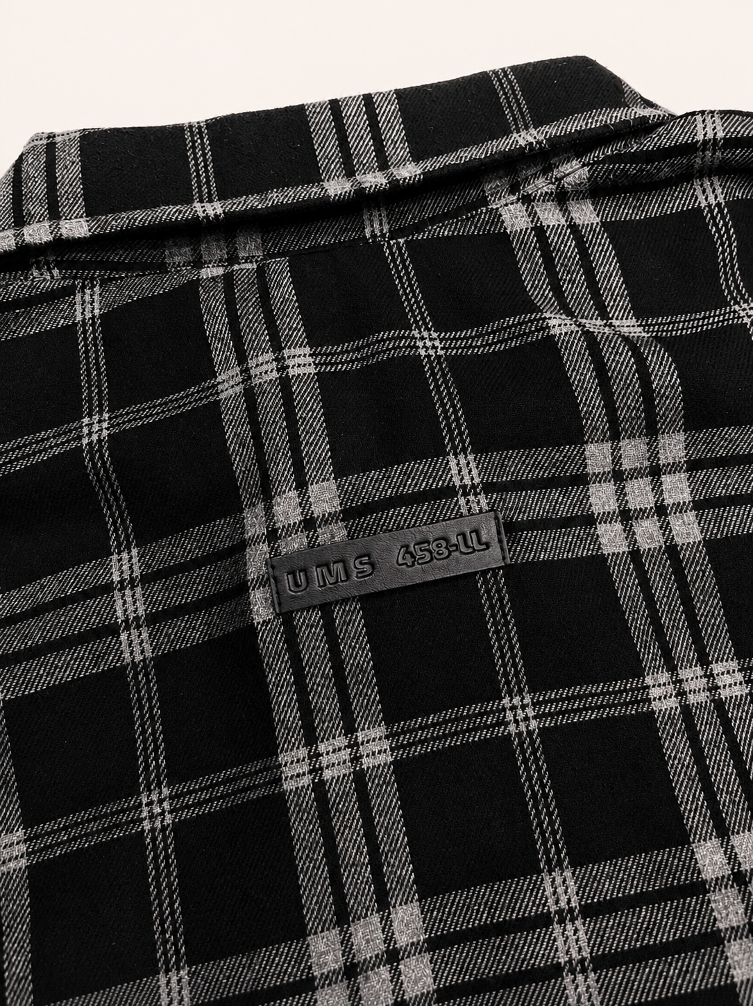 DISTRESSED BLACK FLANNEL