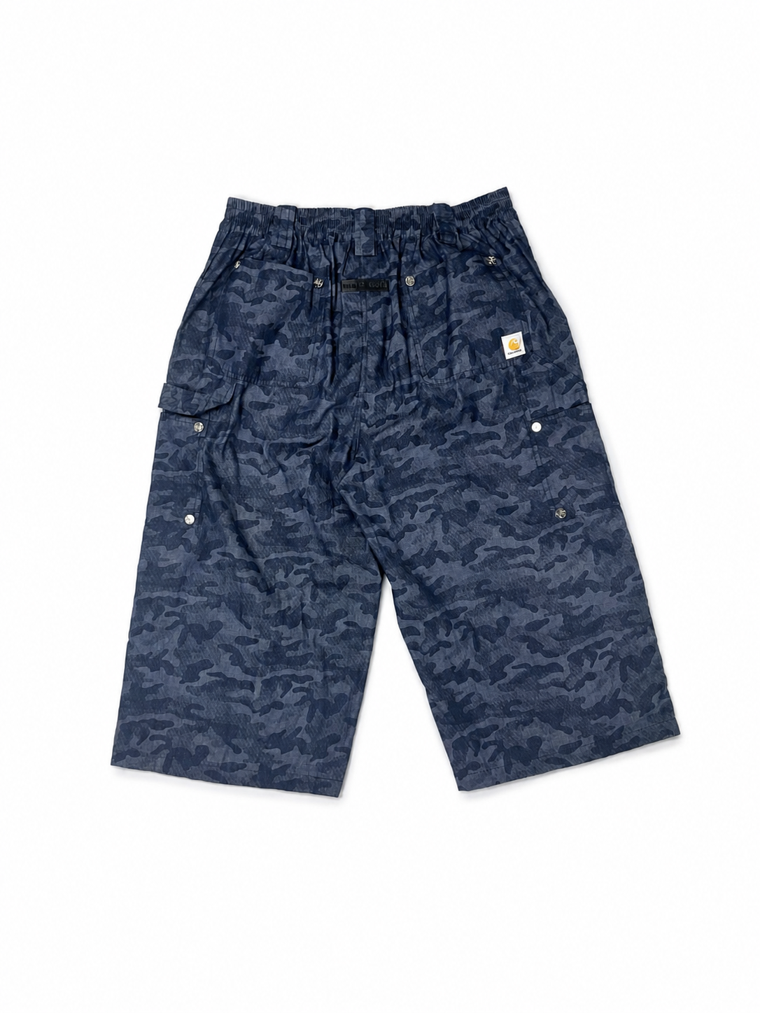 NAVY CAMO CARPENTER SHORTS