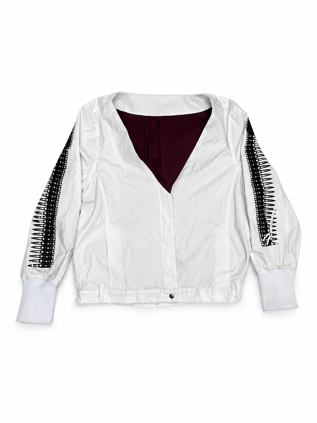WHITE BULLET V-NECK JACKET - UMS 458-LL X AMORTRASH