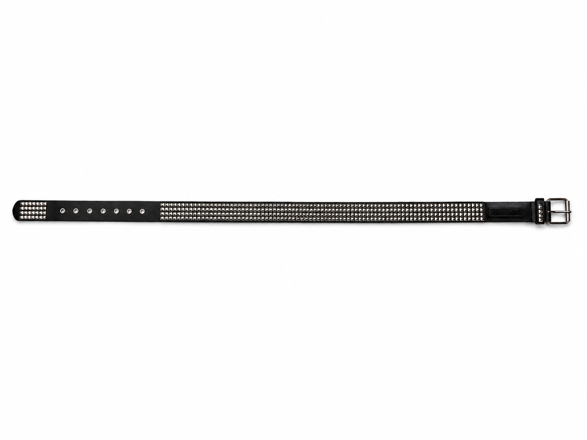 SPIKE VEGAN-LEATHER BELT