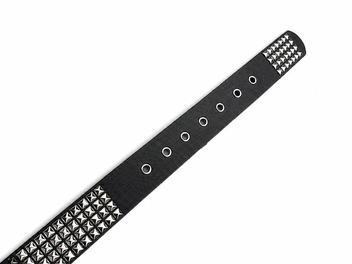 SPIKE VEGAN-LEATHER BELT