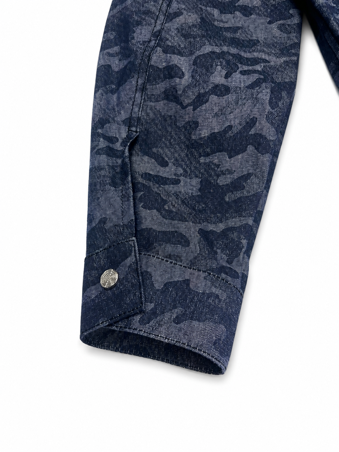 NAVY CAMO TRUCKER JACKET