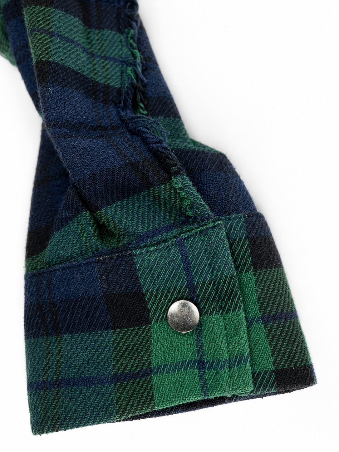 DISTRESSED GREEN FLANNEL