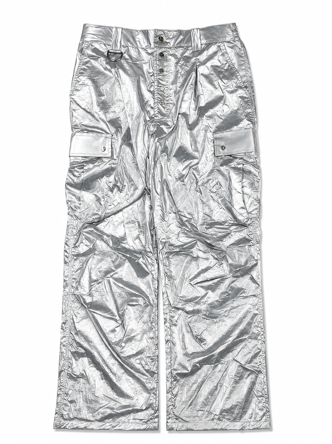 SILVER CARGO PANTS