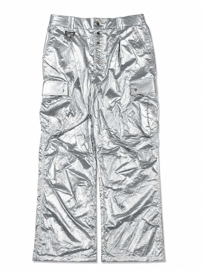 SILVER CARGO PANTS
