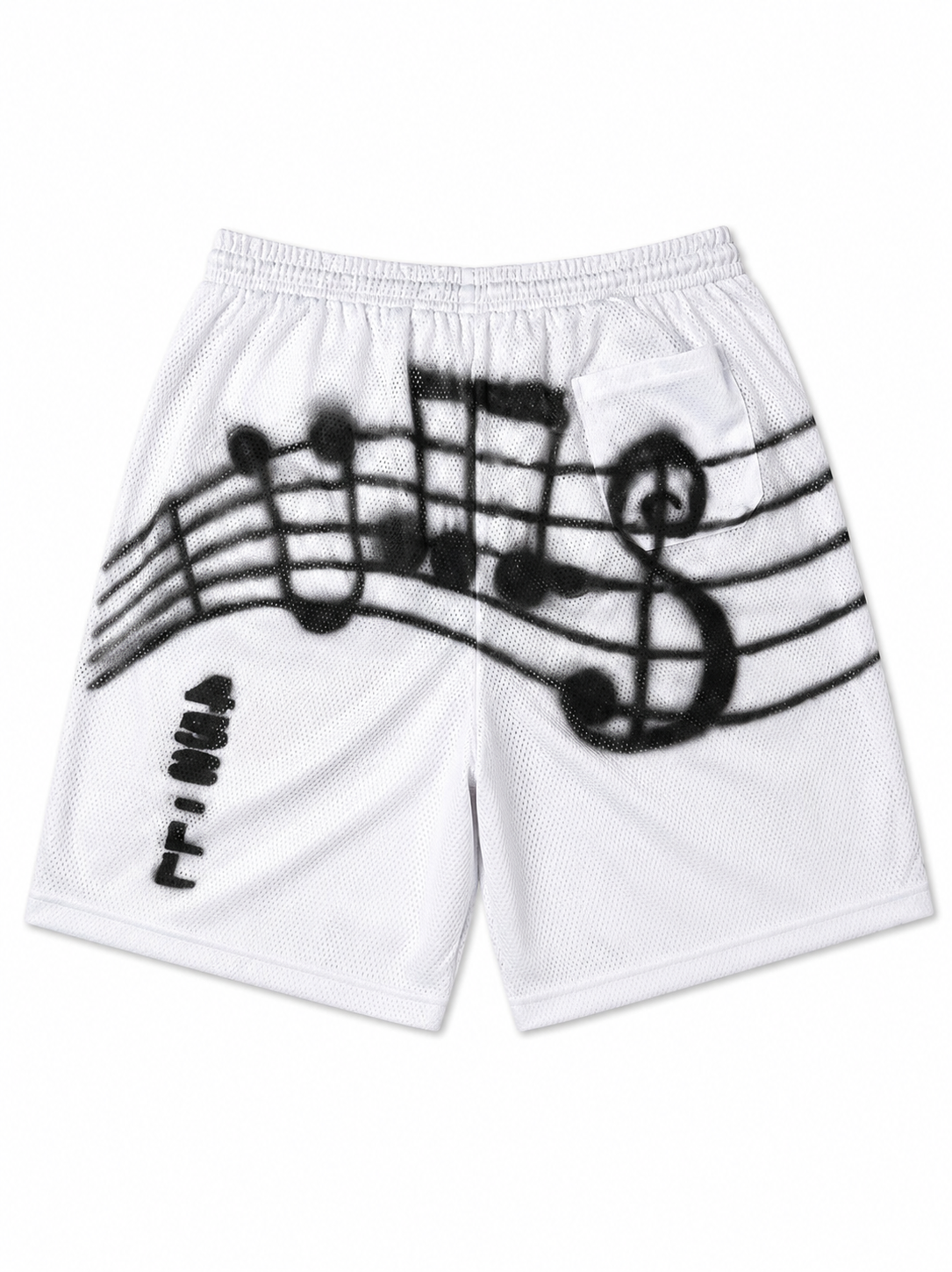 BASKETBALL WHITE SHORTS - UMS 458-LL x FEMZOR