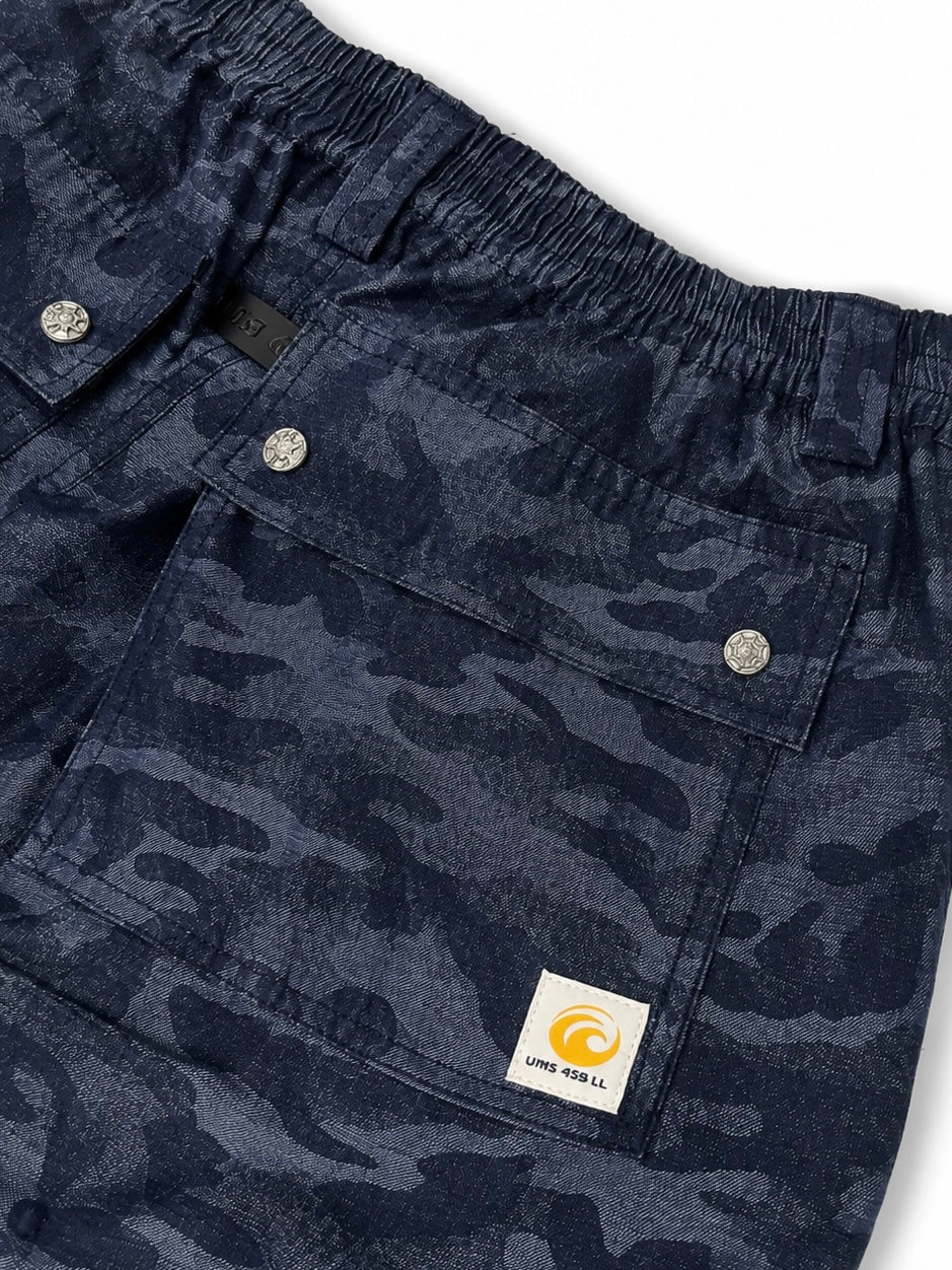 NAVY CAMO CARPENTER PANTS