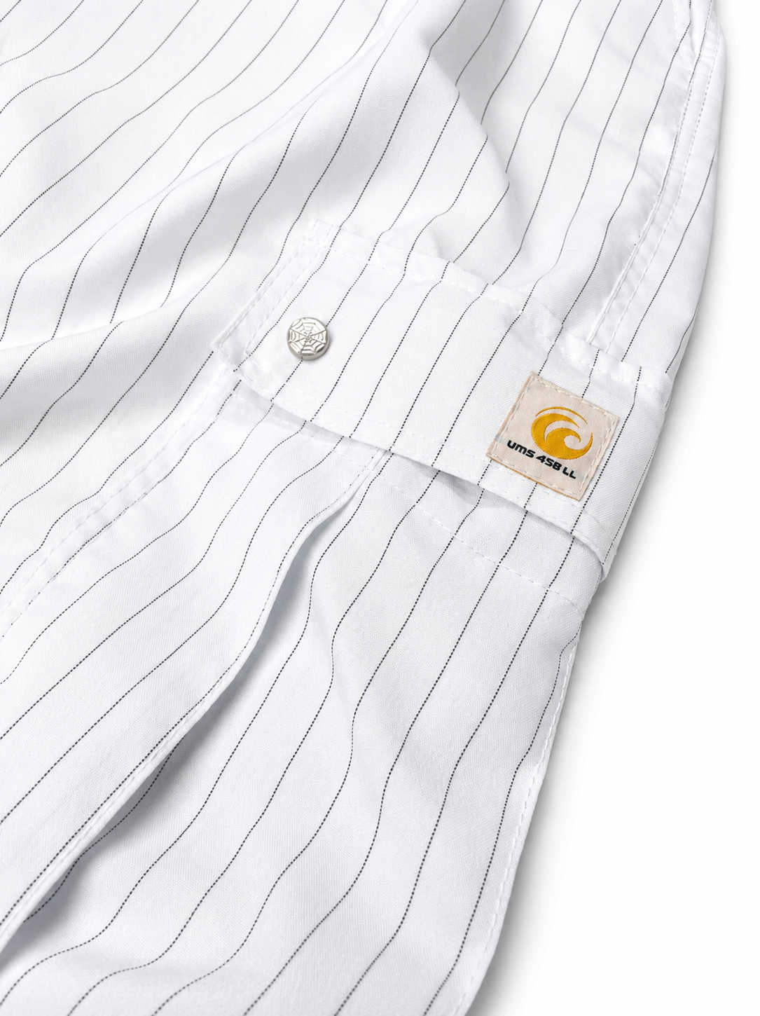 PINSTRIPE WHITE CARGO PANTS