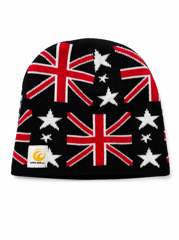 FLAG/LEOPARD BEANIE