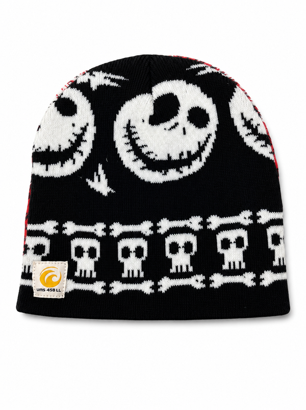 SKELETON/LEOPARD BEANIE