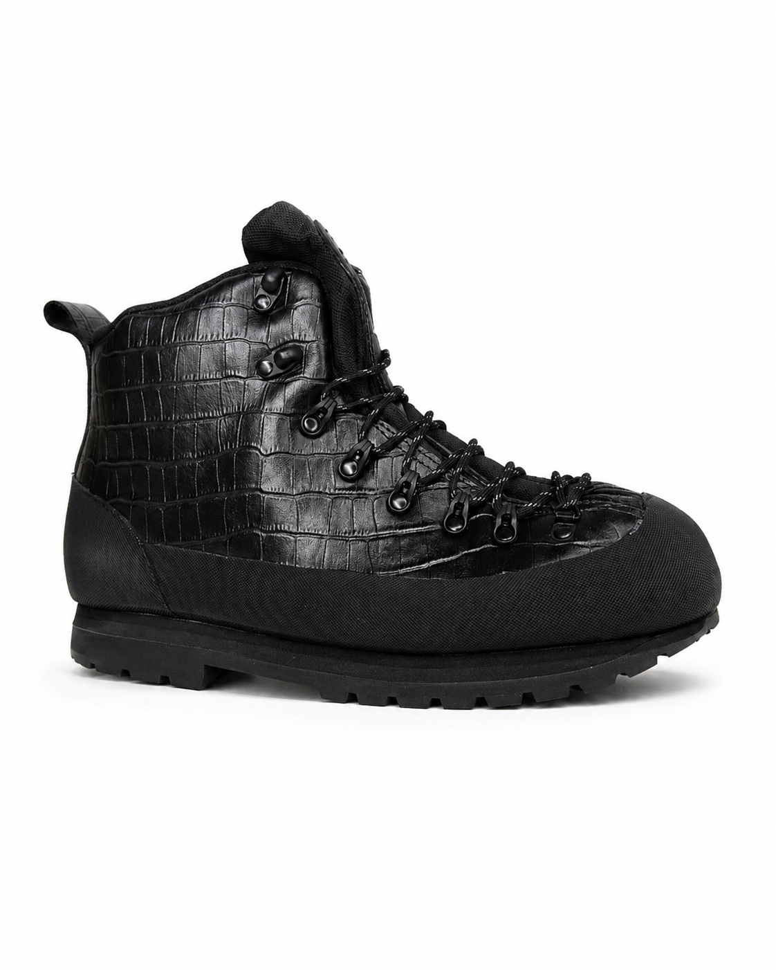 CROCO BLACK HIKING BOOTS