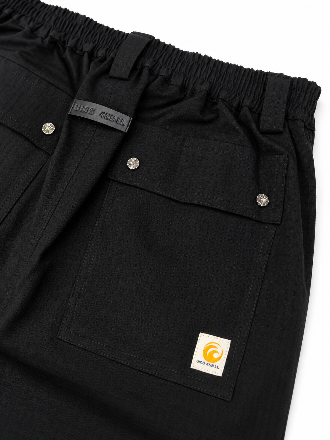 BLACK MULTI-POCKET CARGO PANTS