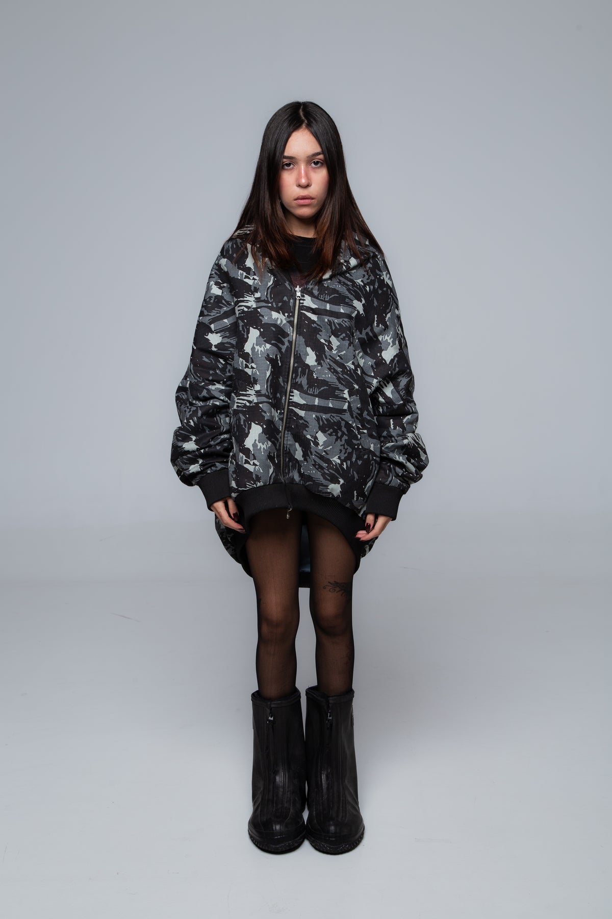 REVERSIBLE BOMBER JACKET BLUE/CAMO
