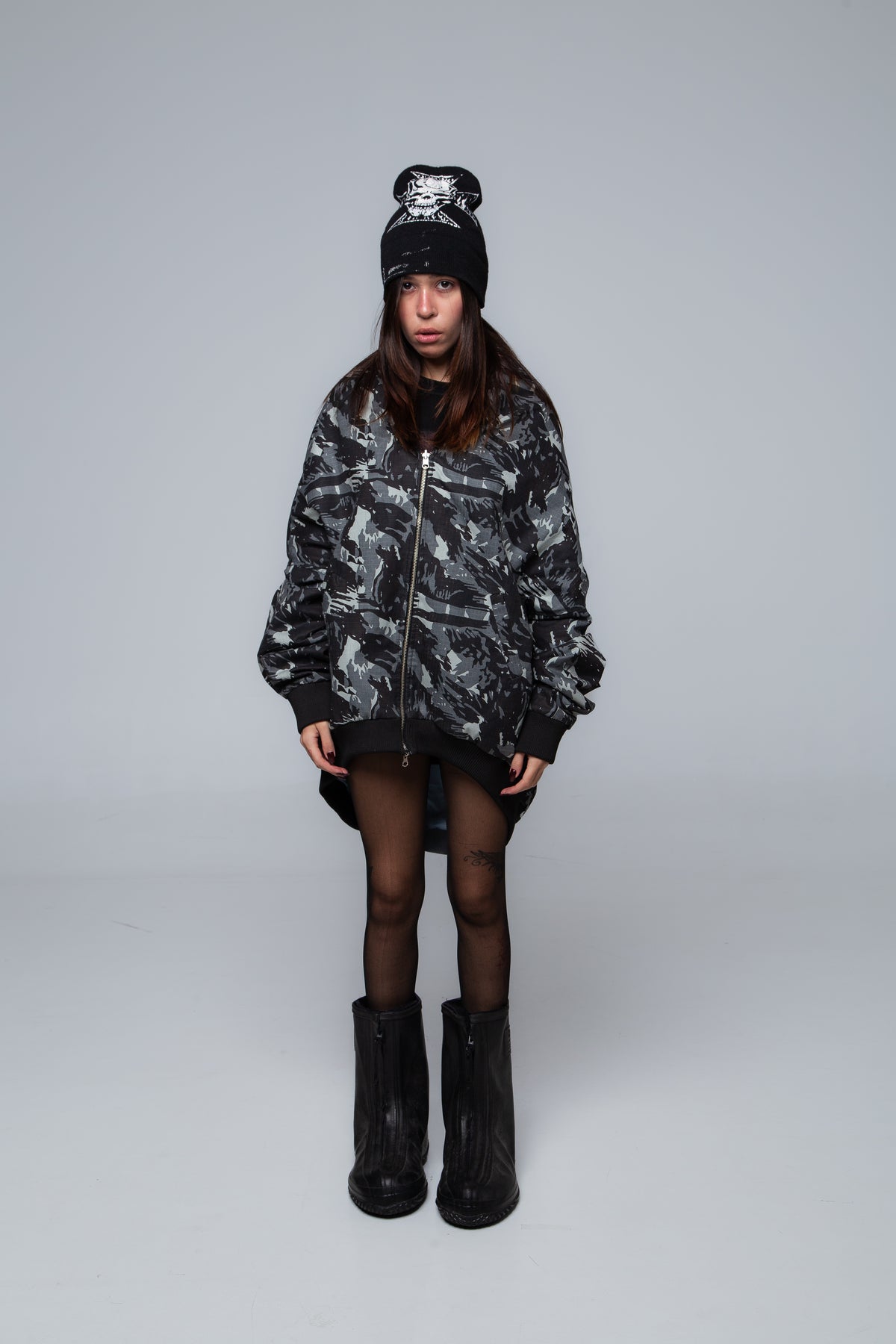 REVERSIBLE BOMBER JACKET BLUE/CAMO