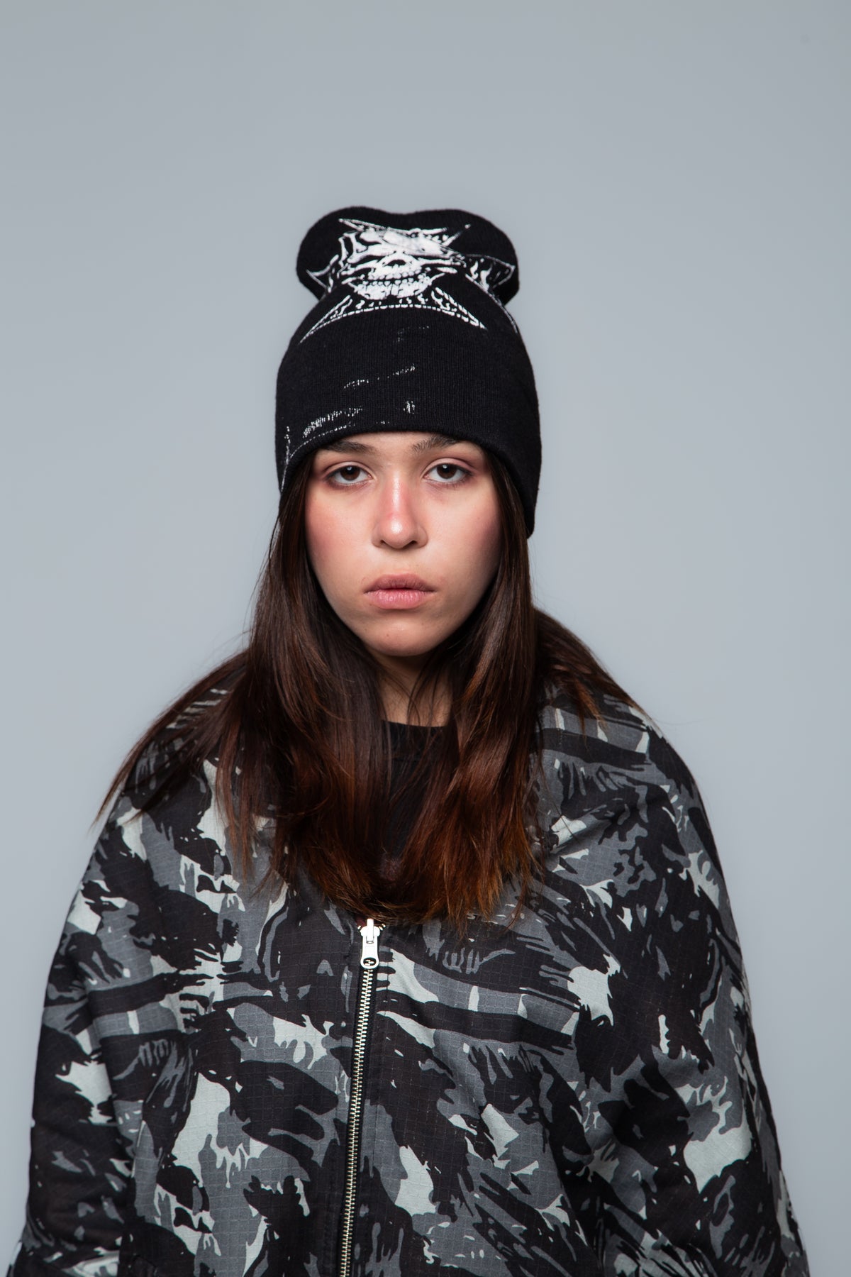 REVERSIBLE BOMBER JACKET BLUE/CAMO