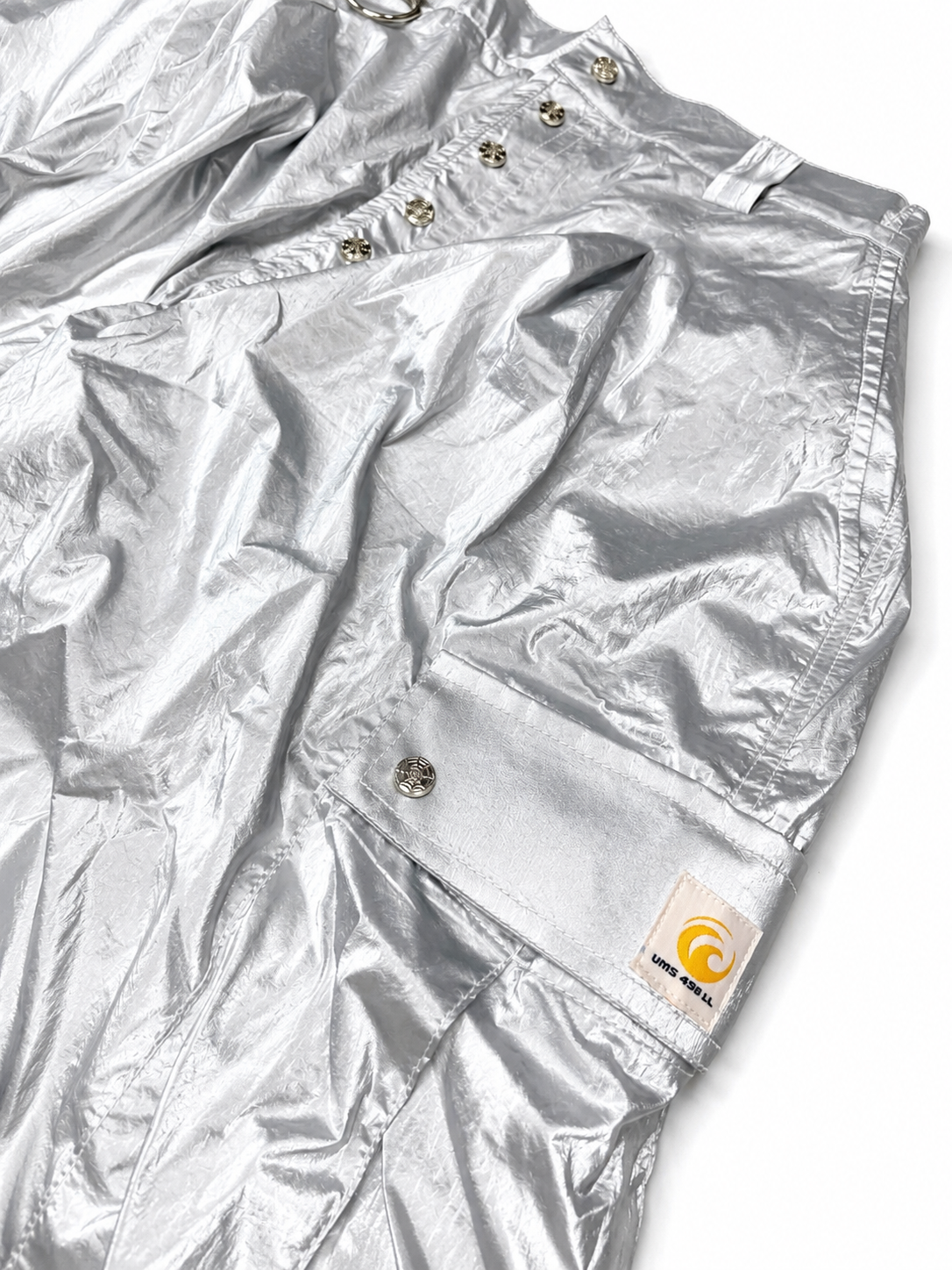 SILVER CARGO PANTS