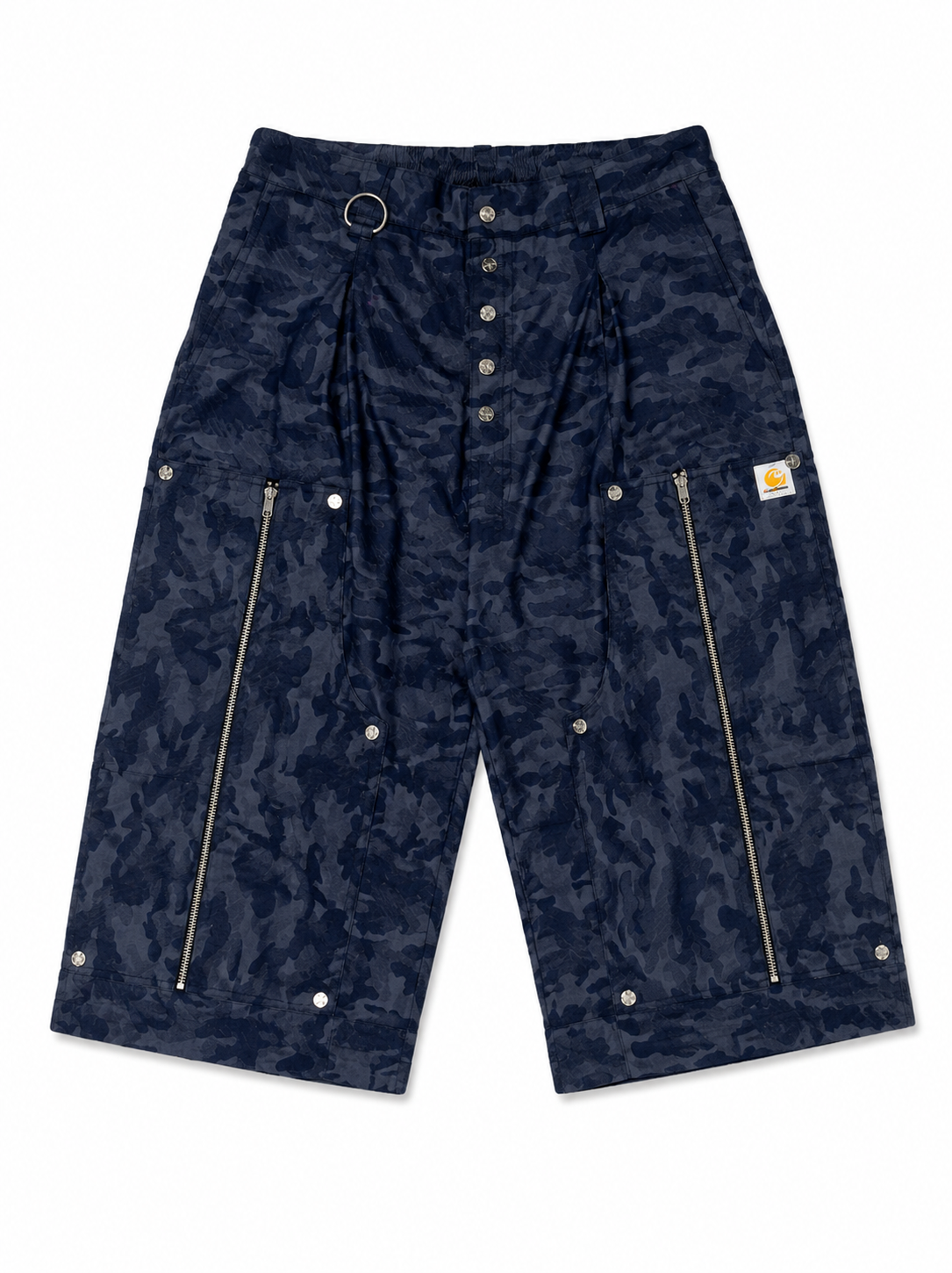 NAVY CAMO CARPENTER SHORTS