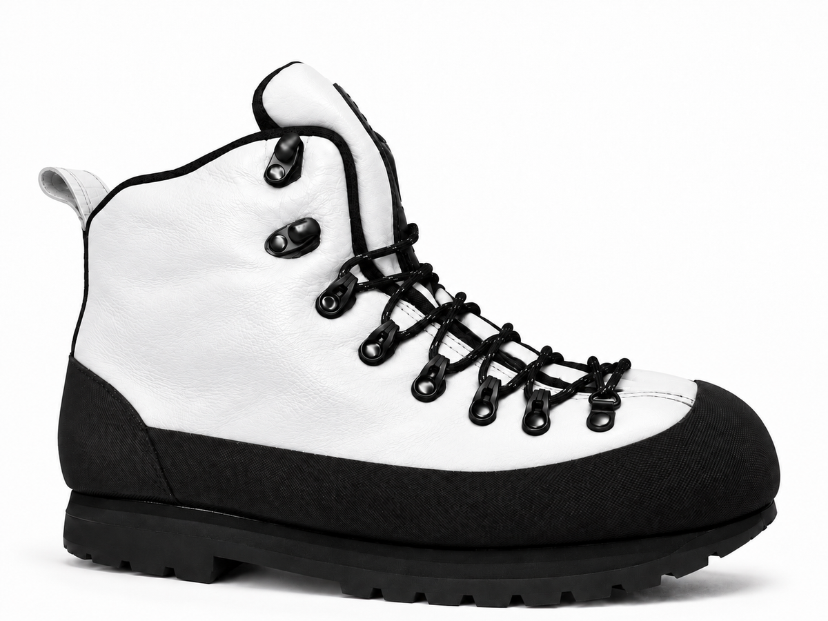 WHITE HIKING BOOTS