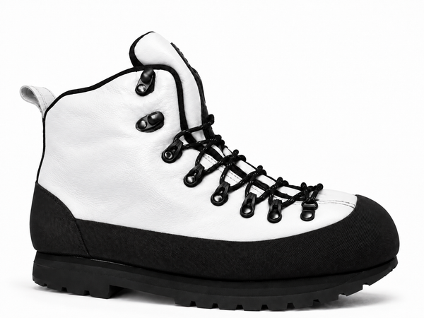 WHITE HIKING BOOTS