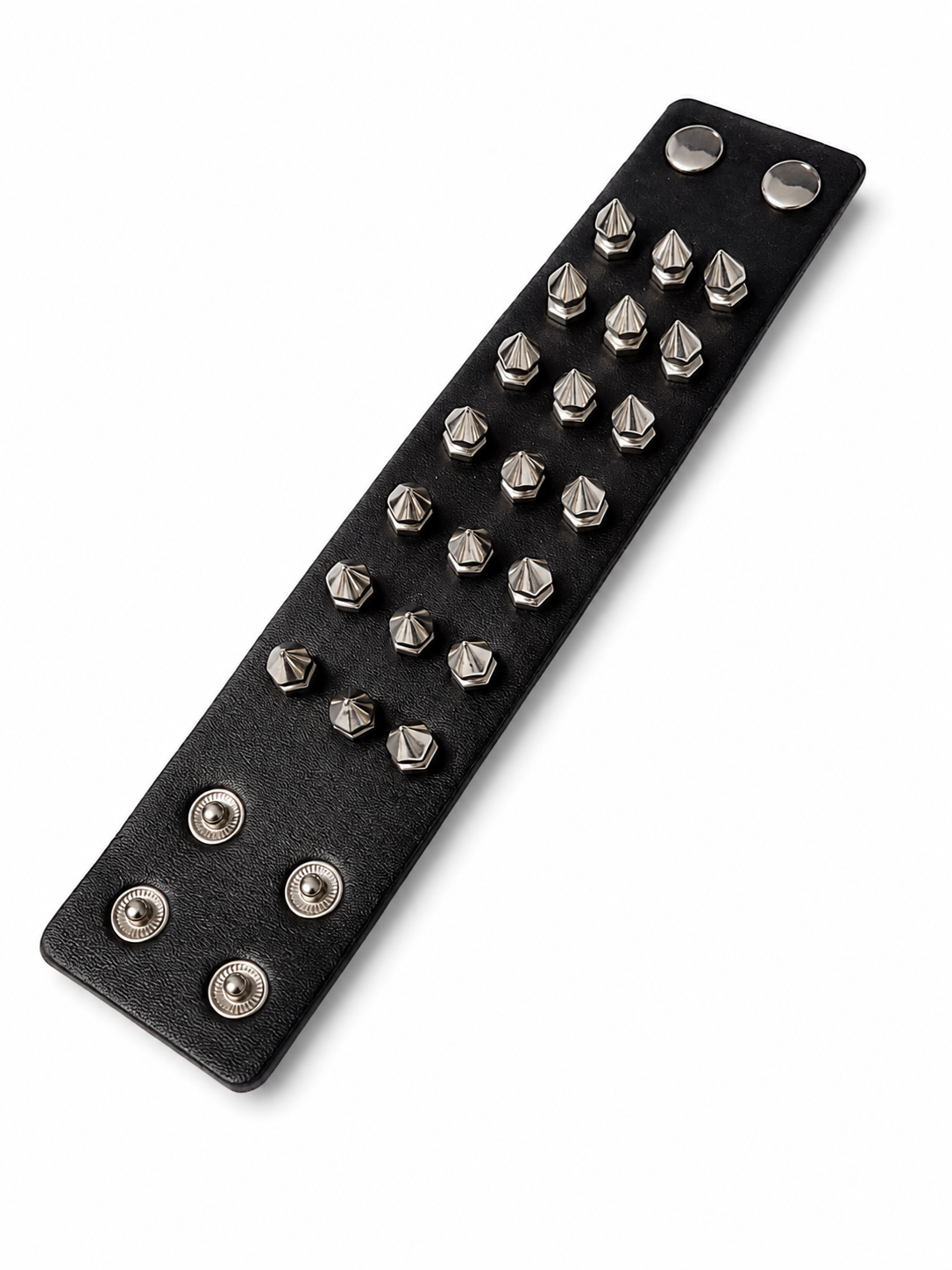SPIKE VEGAN LEATHER BRACELET