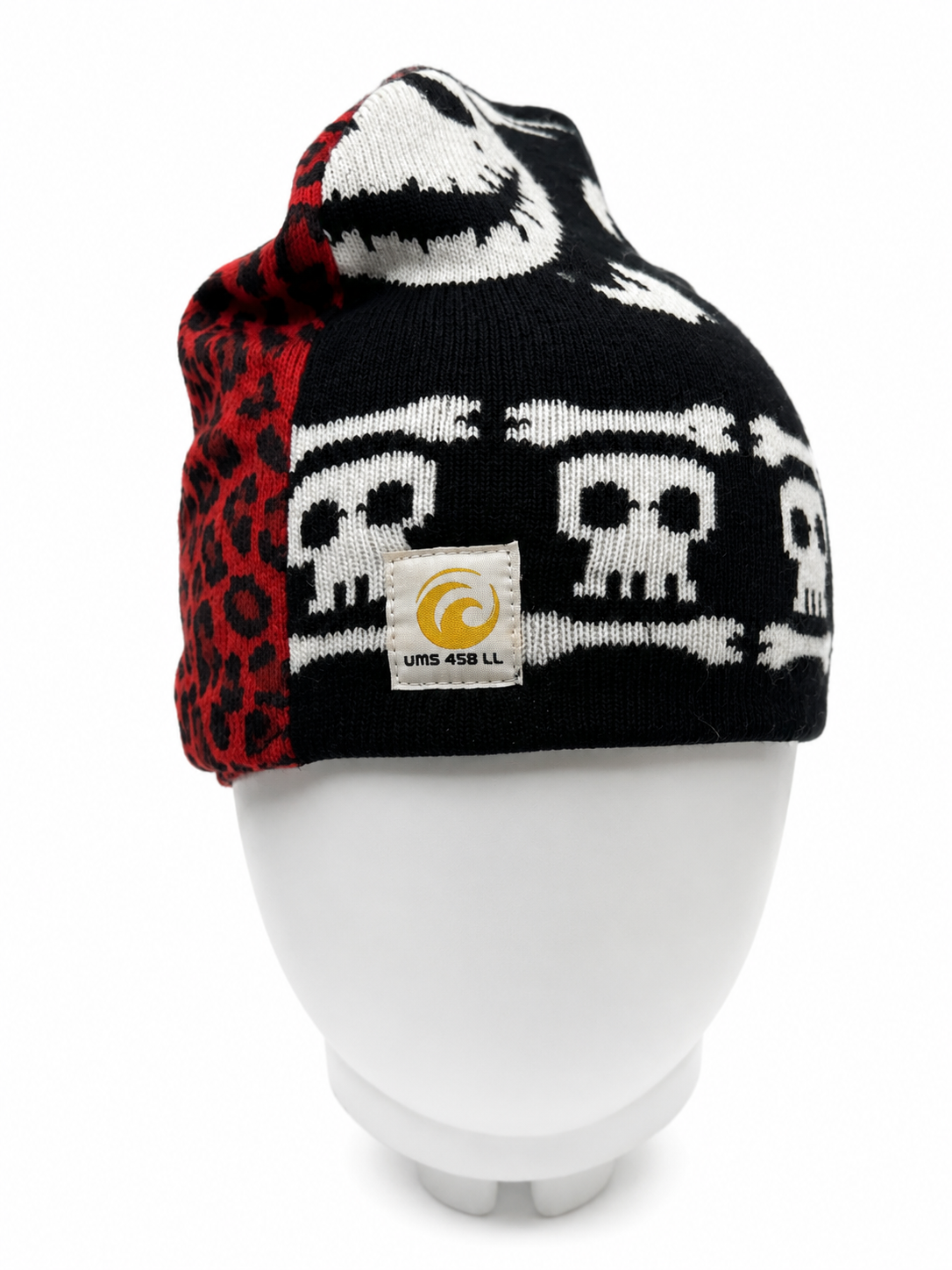 SKELETON/LEOPARD BEANIE