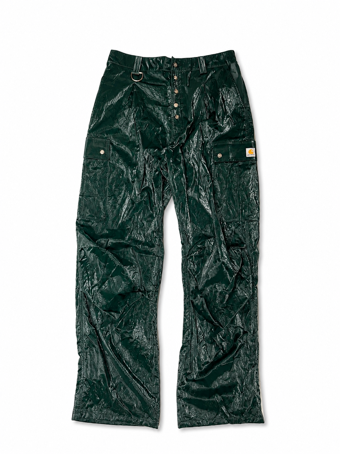 DARK GREEN CARGO PANTS