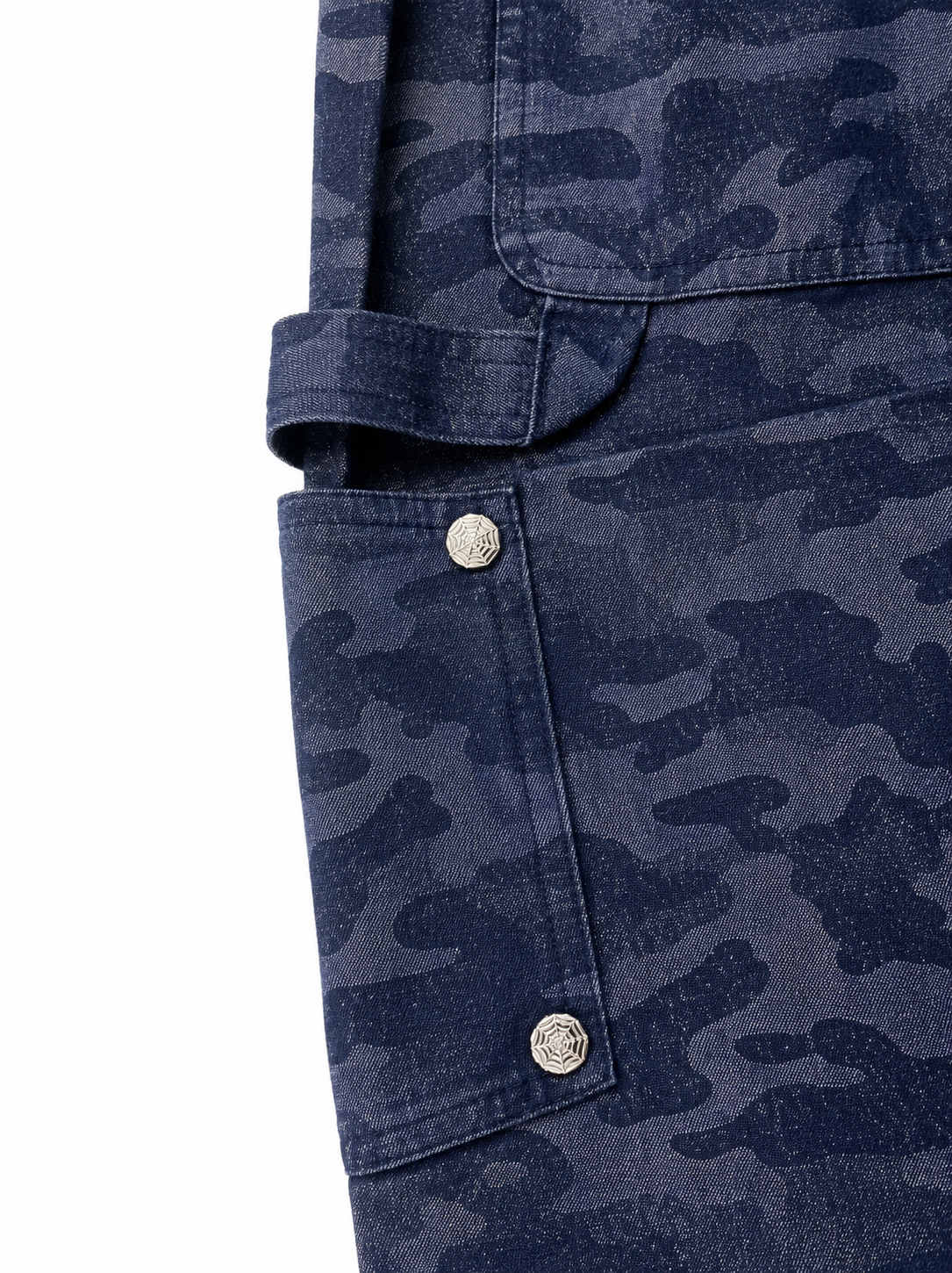 NAVY CAMO CARPENTER SHORTS