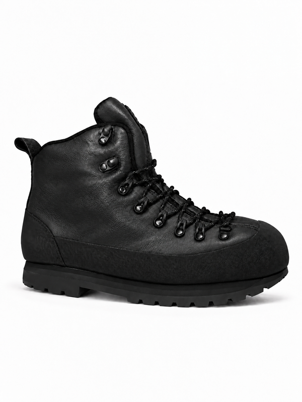 BLACK HIKING BOOTS