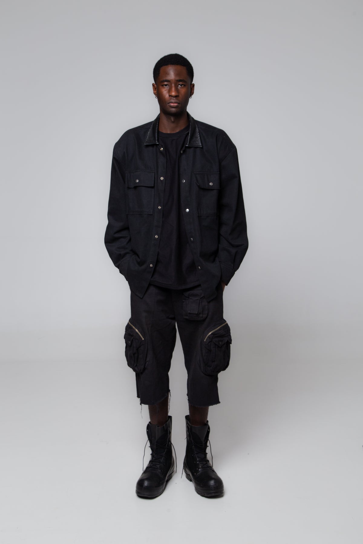 BLACK OVERSHIRT