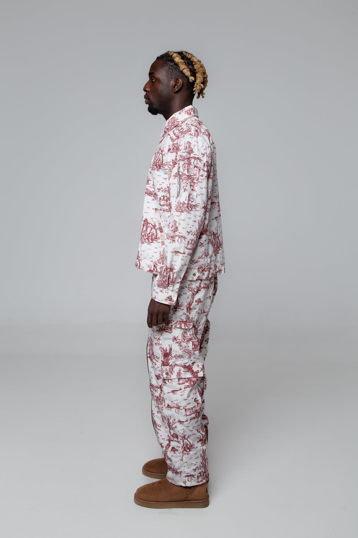 ZIP UP WORK JACKET TOILE DE JOUY