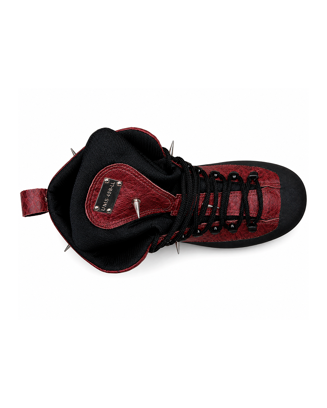 SNAKE SKIN RED HIKING BOOTS