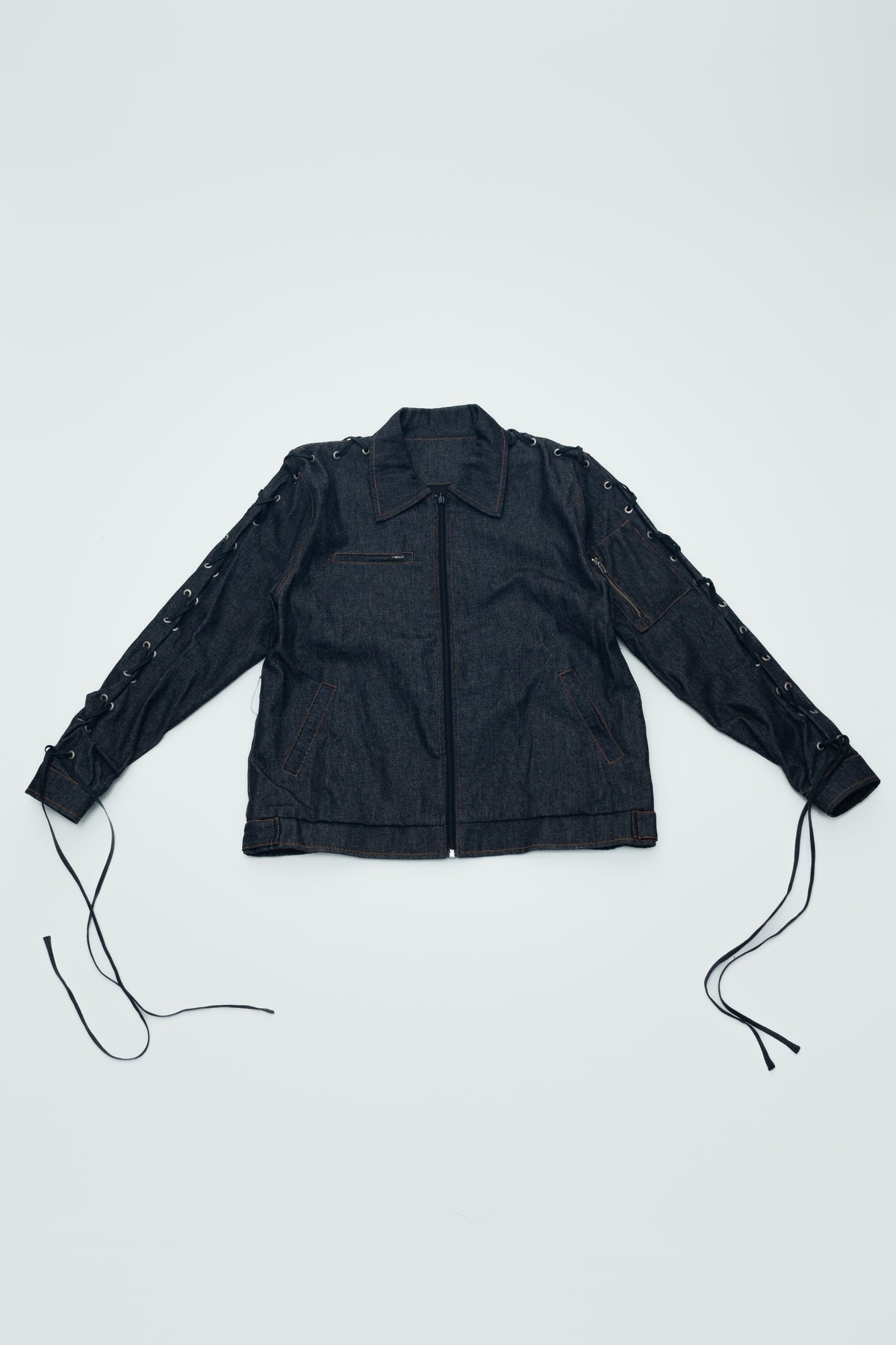 DENIM ZIPER JACKET