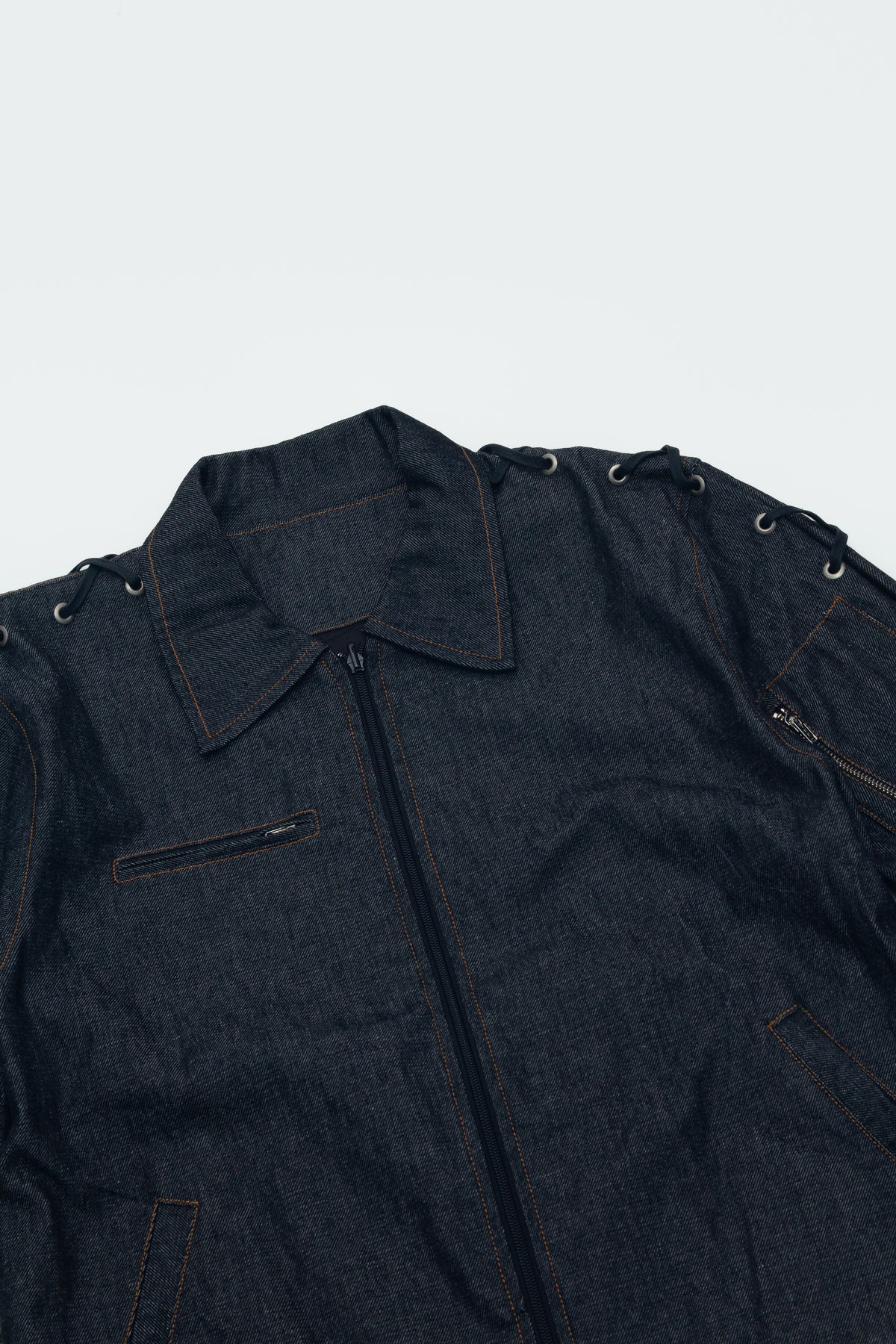 DENIM ZIPER JACKET