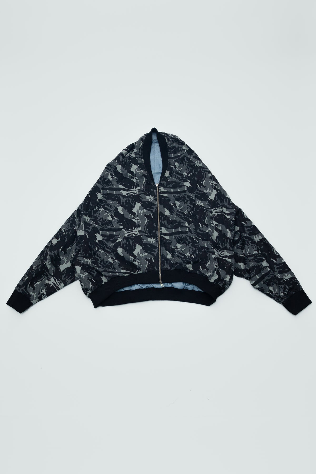 REVERSIBLE BOMBER JACKET BLUE/CAMO