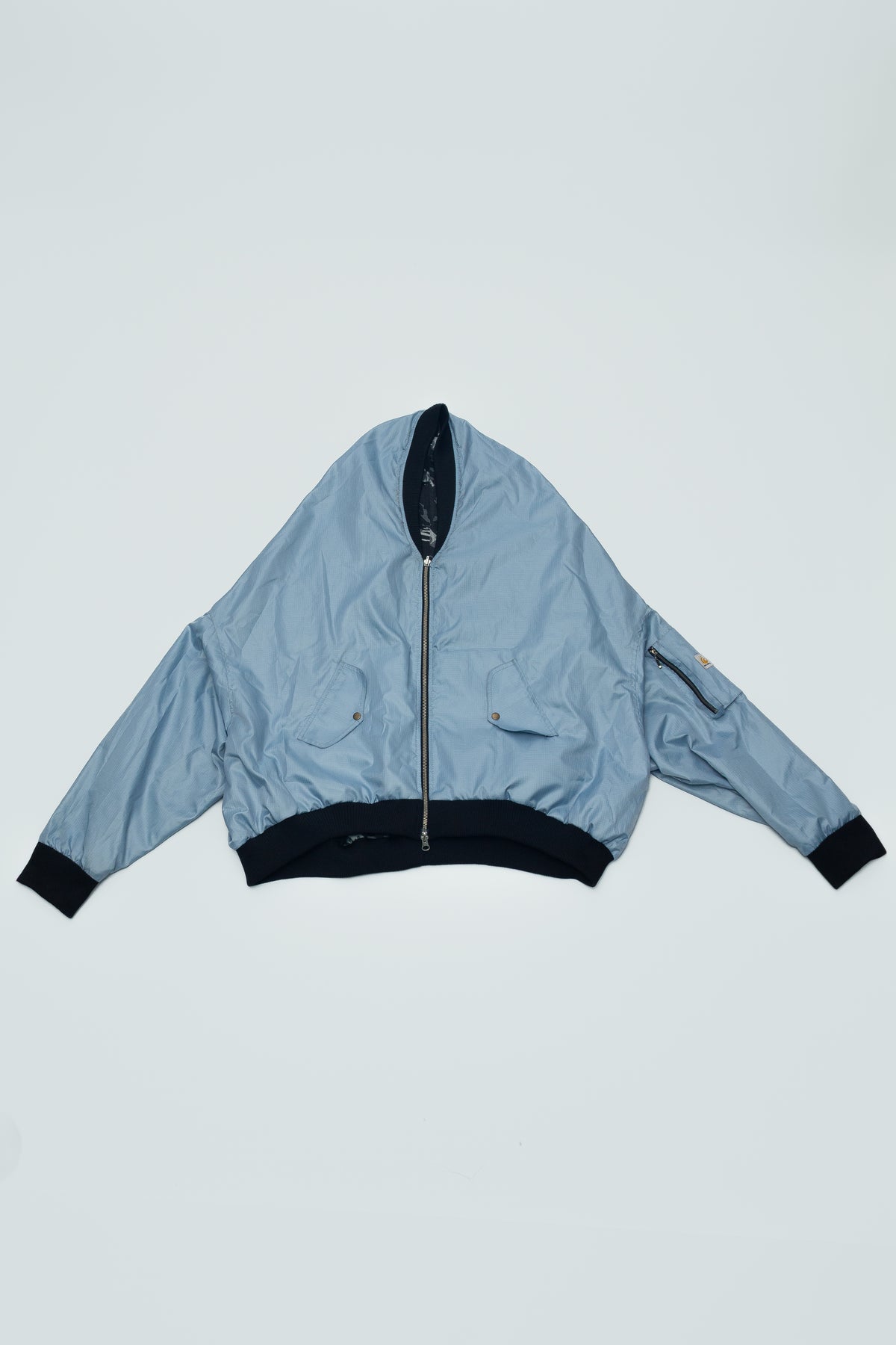 REVERSIBLE BOMBER JACKET BLUE/CAMO