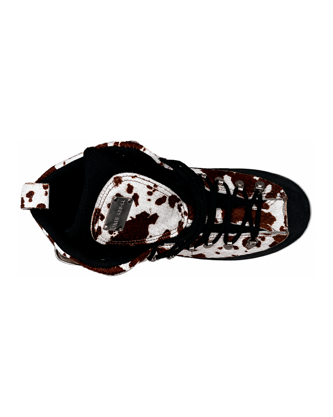 BUCKLES COWHIDE LEATHER HIKING BOOTS