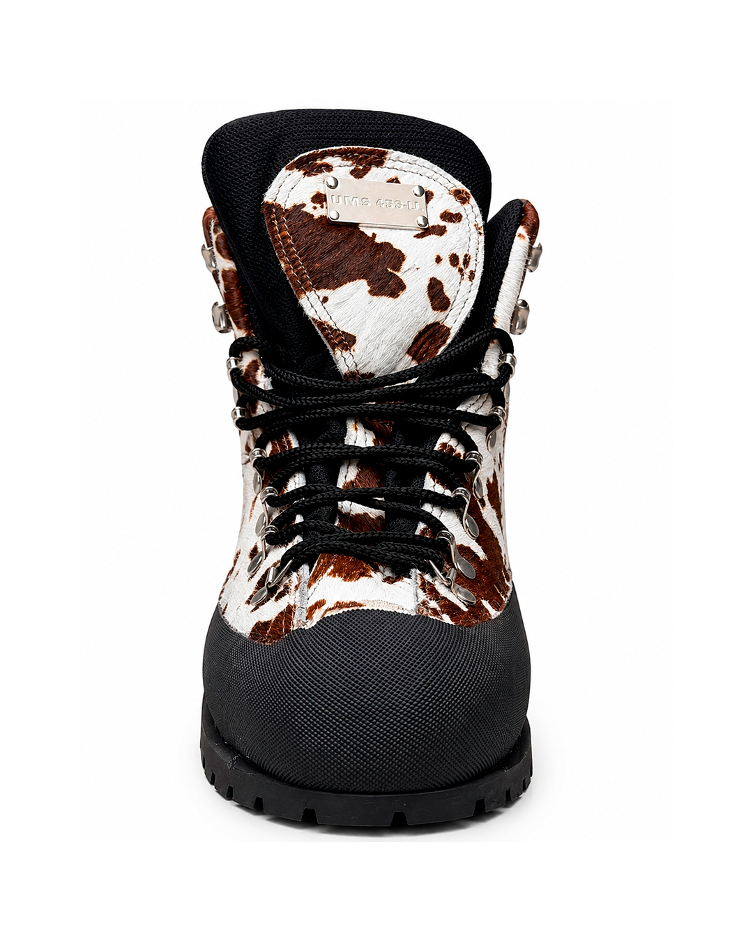 BUCKLES COWHIDE LEATHER HIKING BOOTS